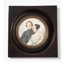 Miniature "Jeune couple" signée CARRIER