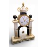 Louis XVI-style black marble grandfather clock
