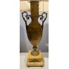 Lampe en onyx avec montures en bronze