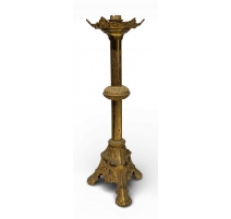 Lampe en laiton Néogothique