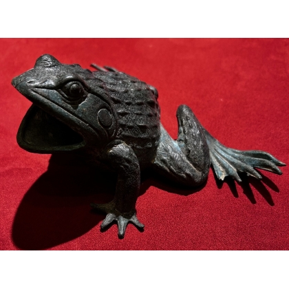 Grenouille en bronze