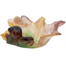 Vide-poche Escargots signé Daum, France