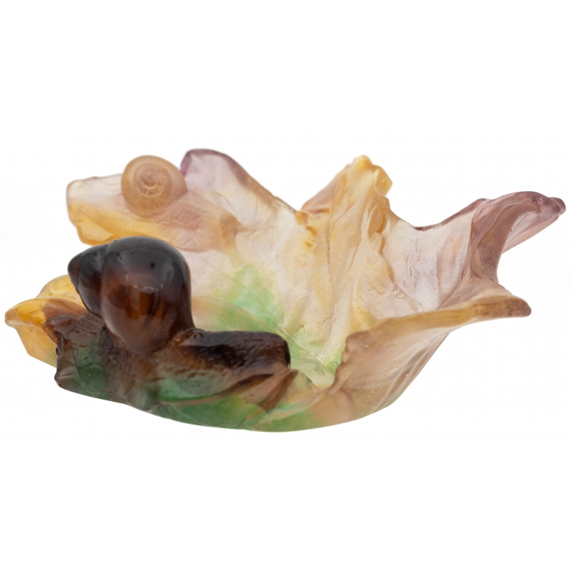 Vide-poche Escargots signé Daum, France