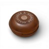 Petite boite ronde en corne et or