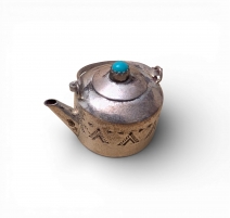Théière miniature en argent Navajo
