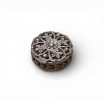 Petite boite ronde Raisins en argent 925