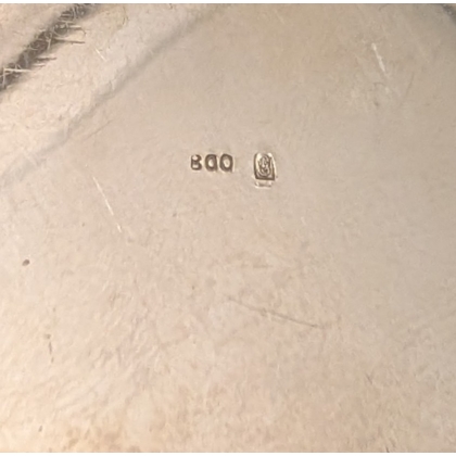 Boite carrée en argent 800
