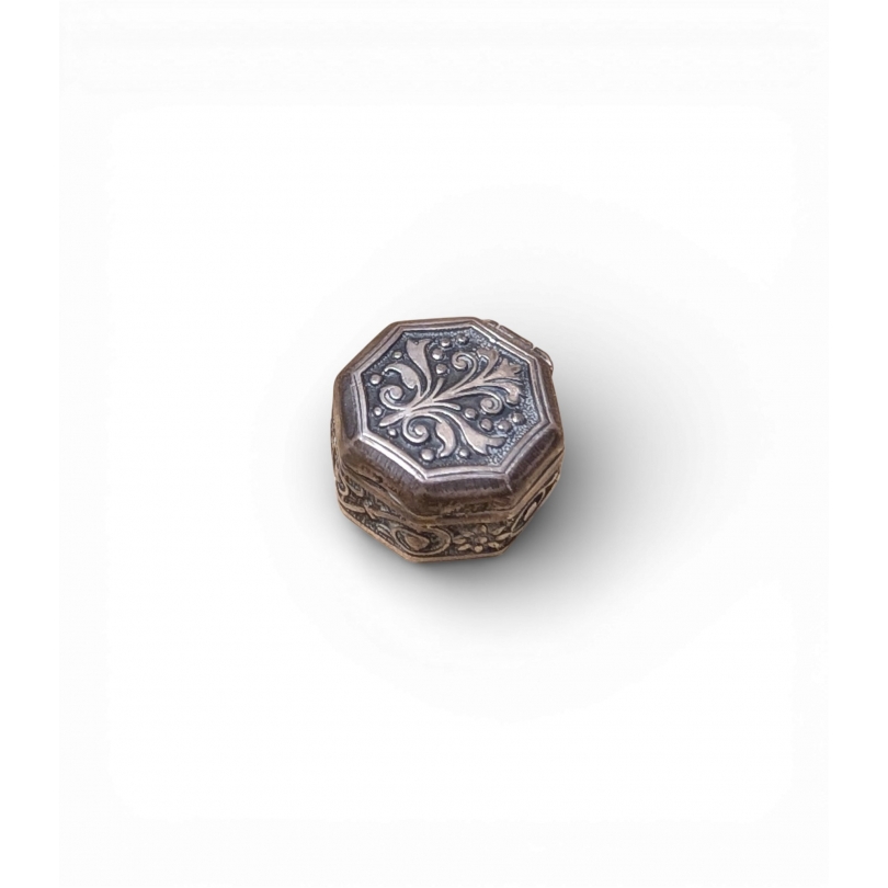 Petite boite octogonale en argent 925