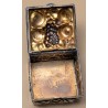 Petite boite carrée Fruits en argent 925