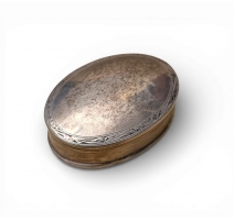 Petite boite ovale en argent 925