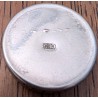 Petite boite ronde Cornaline en argent 800