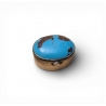 Petite boite ovale Turquoises en argent 800