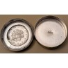Petite boite ronde Pièce Turque en argent 800