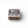 Petite boite carrée Roses en argent 925
