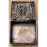 Petite boite carrée deux Ganesh en argent