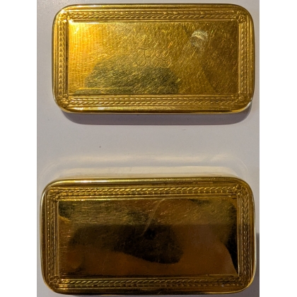 Small rectangular box made of gilded metal from  Moinat SA  - Antiques and decorative items