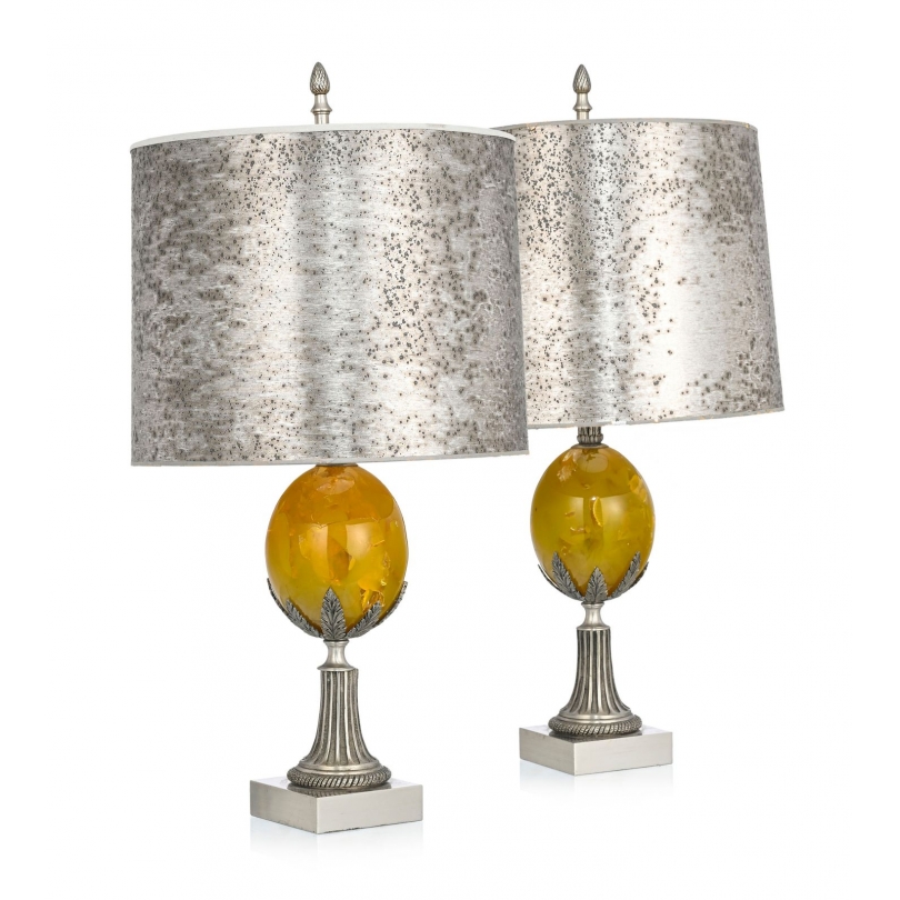 Paire de lampes Oeuf par CHARLES et Fils