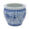 Paire de cache-pots Bleu blanc