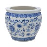 Paire de cache-pots Bleu blanc