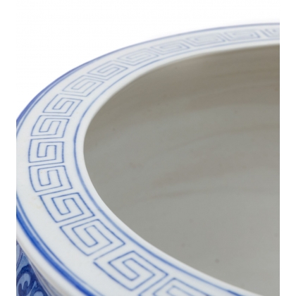 Paire de cache-pots Bleu blanc