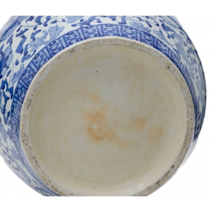 Paire de cache-pots Bleu blanc