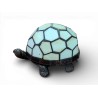 Lampe style Tiffany en forme de tortue, beige