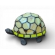 Lampe style Tiffany en forme de tortue, jaune