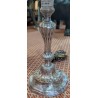 Paire de lampes en bronze argenté