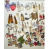 Collection de flacons et de boites vintage