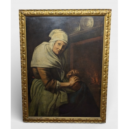 Tableau \"Femme au fourneau\"