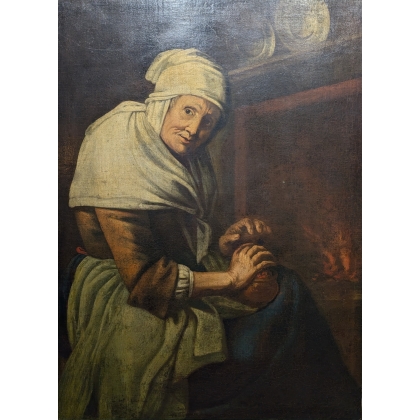 Painting: ‘Woman at the Hearth’