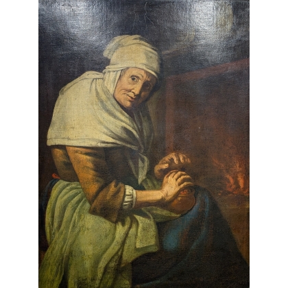 Painting: ‘Woman at the Hearth’