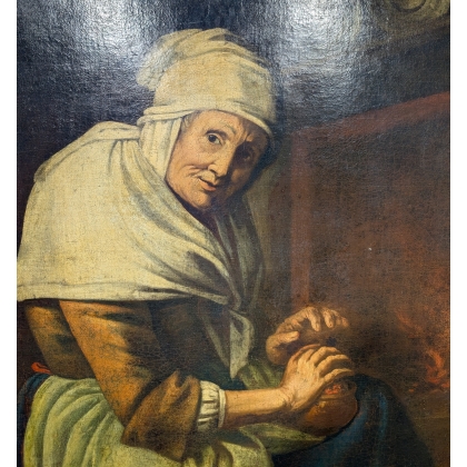 Painting: ‘Woman at the Hearth’