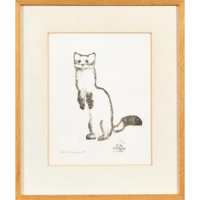 Gravure "Hermine" signée HAINARD