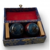 Paire de boules de relaxation cloisonnées