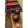 Paire de boules de relaxation cloisonnées