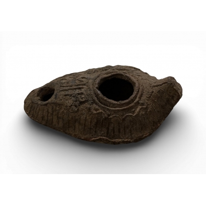 Lampe à huile Byzantine en terre cuite