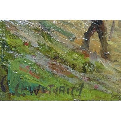 Tableau \"Les Muverans\" signée WUTHRICH