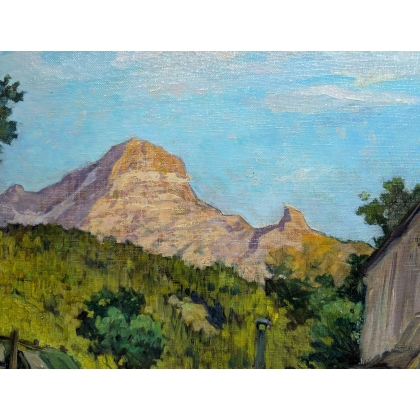 Tableau \"Les Muverans\" signée WUTHRICH