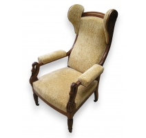Fauteuil Voltaire à oreilles