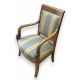 Fauteuil Empire Dauphin en acajou