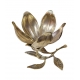 Cendrier en forme de fleur, en bronze poli