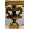 Paire de petites lampes Urne en bois sculpté