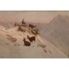 Tableau \"Chamois\" signé K. WENZEL