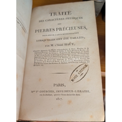 Livre "Traité des Pierres Précieuses" par HAÜY