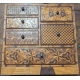 Cabinet miniature Tansu en marquetrie