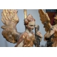 Paire d'anges en papier maché