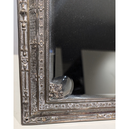 Miroir en argent aux armoiries Napoléoniennes