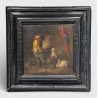 Tableau \"Basse-cour\" Ecole flammande