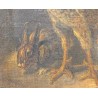Tableau \"Basse-cour\" Ecole flammande
